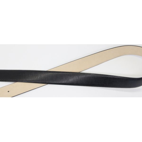 Saffiano Genuine Mens Leather Dress Belt 3.5cm Width 0.18kg Black Color