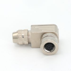 Field Wireable Metal M12 Connectors IP67 Industrial M12 8 Pin Female Connector
