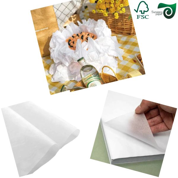 14gsm 17gsm 28gsm Butcher Paper Roll MG Kraft White Paper For Foodstuff Packaging
