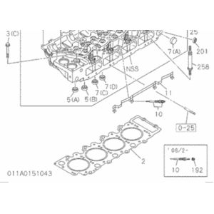 8981142560 ISUZU Head Gasket For HITACHI Excavator Engine Parts