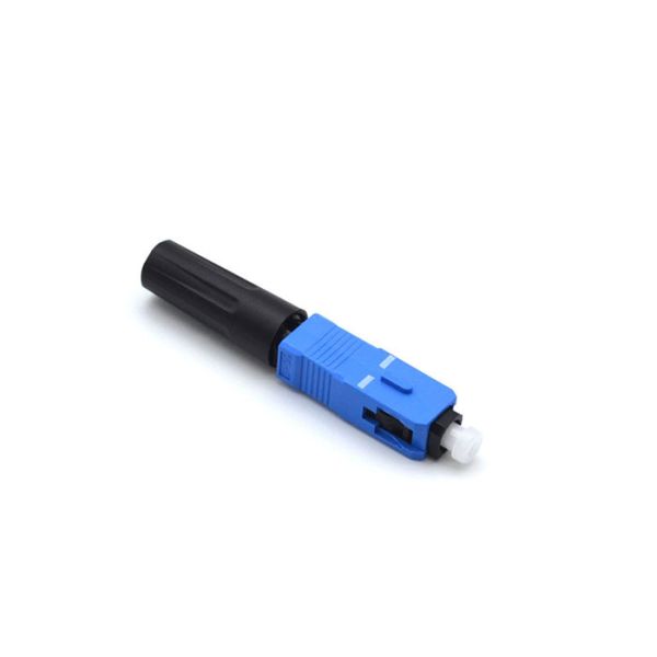 50mm Pre - Polished Fiber Optic Fast Connector Blue Single Mode Fiber Connectors