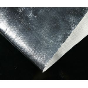 Lightweight Aluminized Fiberglass Fabric Cloth AL7628 Good Chemical Resistance