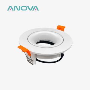 Quality Ocean Plastic MR16 Downlight Housing 360 Degree Gyro Downlight Enclosure for sale