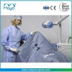 Quality Surgical Single Drape Water-repellent With Adhesive Triangular Opening for sale