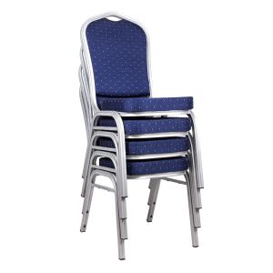 Quality 22kg Blue Fabric Banquet Chair for Hotels and Restaurants for sale