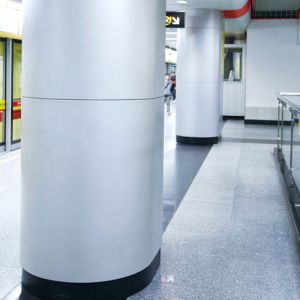 China Semi-circle Curved Aluminum Wall Panels Customized For Column Cladding And Decoration on sale