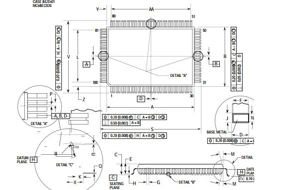 Buy Integrated Circuit Chip ENHANCED ETHERNET INTERFACE TRANSCEIVER   MC68160FB MOTOROLA TQFP at wholesale prices