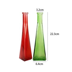 Artificial Flower Infinity Vases Polished Crystal Glass Vases