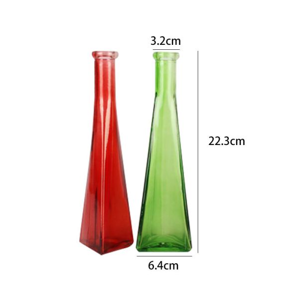 Artificial Flower Infinity Vases Polished Crystal Glass Vases