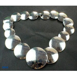 Crystal Unisex Fashion Solid rhodium Chains Mixed Metal Necklace for Anniversary