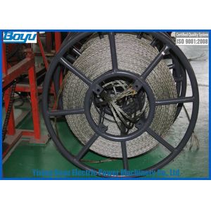 Quality 28mm 480kN 12 Strands T29 Structure Anti twist Galvanized Braided Steel Wire Rope Overhead Conductor Stringing for sale
