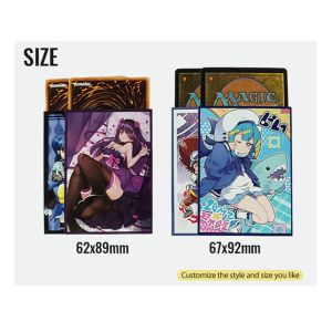 Custom Plastic Art Print Trading Card Sleeve Modern Style 0.1mm Thickness