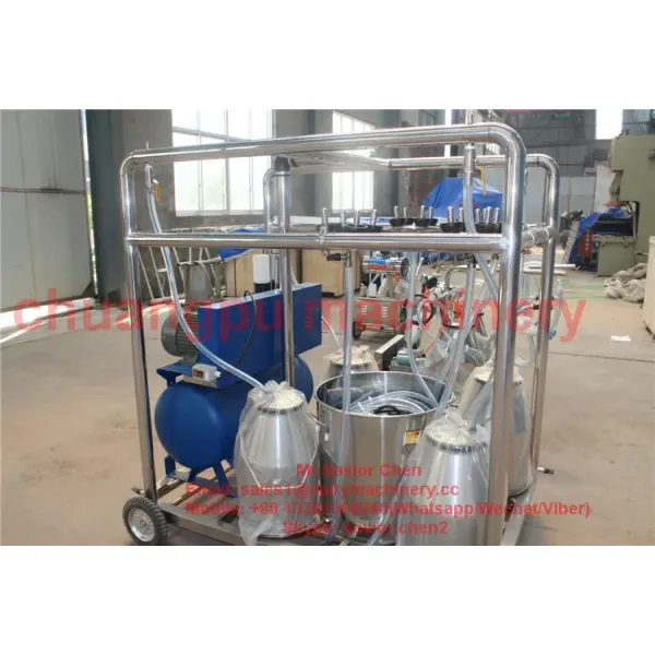 4 Buckets Mobile Milking Machine for Cow Sheep Goat Farm