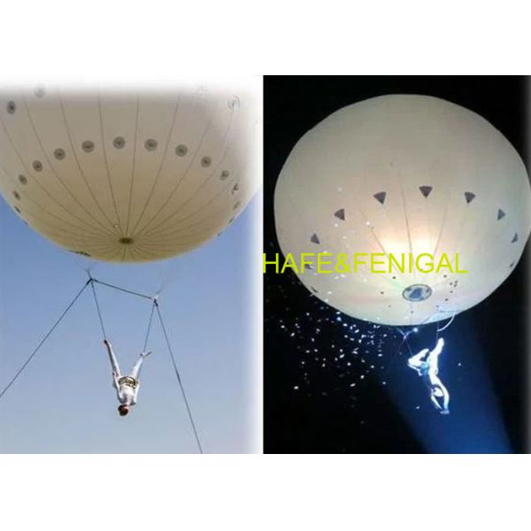 6.5m/21ft Helium Flying Performance Balloon Can Carry A Person With White Or Rgb Light