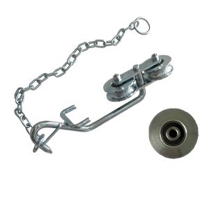 Iron Banana Cableway Roller Zinc Silver Banana Farm Trolley Roller Pulleys