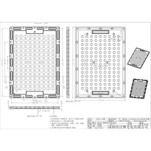 126x1 3030 LED PC Lens 241.35x170.35mm 92% Transmittance