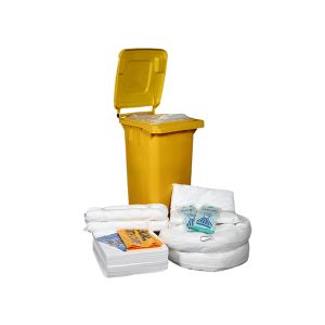 120L Oil Only Spill Kits Wheelie Bin For Hydrocarbons
