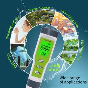 3 - In - 1 Water Quality Tester PH/EC/Temp Meter With ATC For Home Aquarium Lab