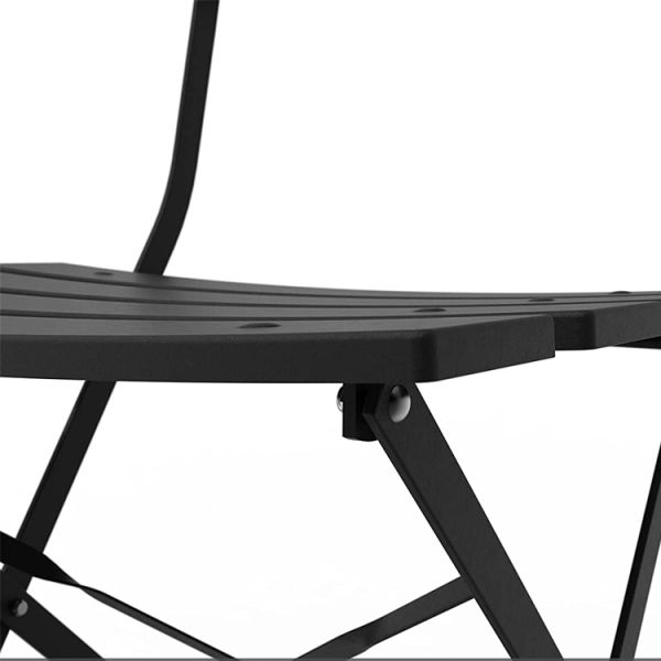 3 Piece Steel Folding Table and Chairs Set Perfect for Outdoor Patio Balcony or Garden