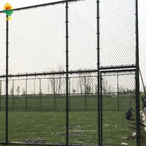 9 Ft High Chain Link Fence Plastic Coated 50 X 50 Mesh 8 Gauge