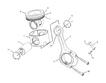 Buy 1613425 Ring Engine 161-3425 Ring 7N9806 Pin Connecting Rod To Piston Cylinder Liner 7N-9806 at wholesale prices