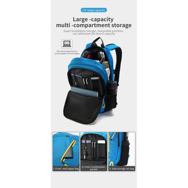 T-B9280 New Trending Waterproof Hiking Backpack Mountaineering Bag With Reflective Strip