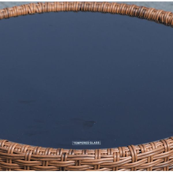 CE BSCI Glass Top Coffee Table Cushions Patio Furniture Sofa Set Furniture Outdoor