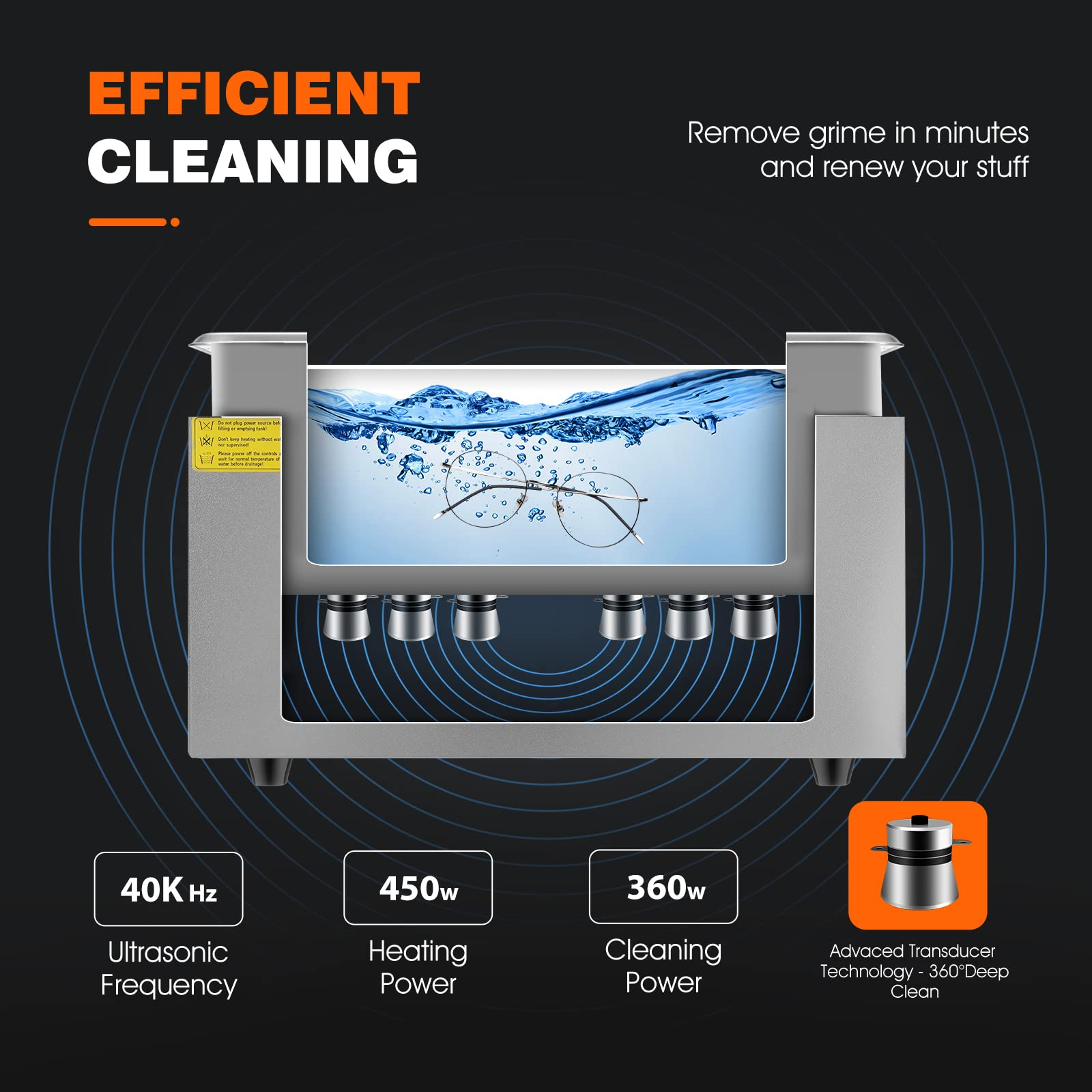 Auto Metal 15 Litre Ultrasonic Cleaner Washing Machine Electric