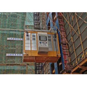 Rack Pinion VFD Single Cage Construction Passenger Hoist 1000kg High Speed