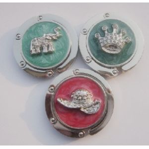 stone bag hanger infolding, foldable bag hanger, fashionable purse hook