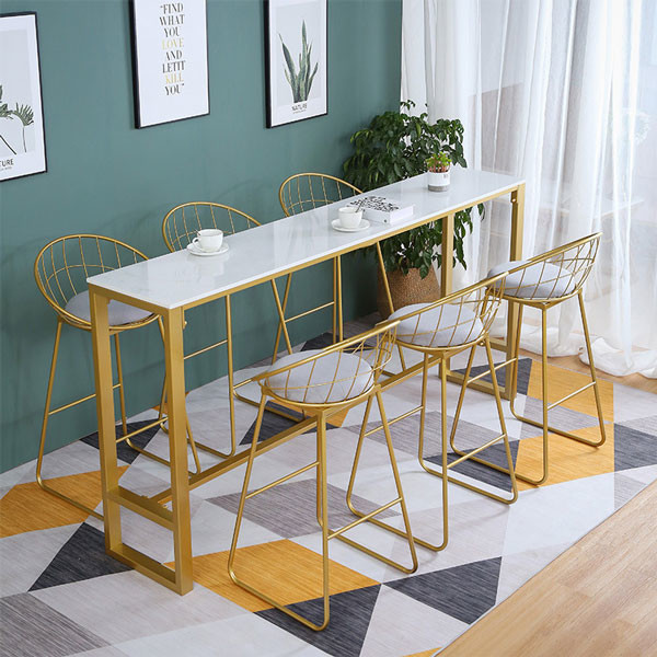 Nordic Cafe Bar Stools Height For 36 Inch Counter Velvet Tall Gold Metal