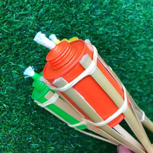 Buy Yard Deck Decoration Outdoor Natural Bamboo Torch  Bamboo Tiki Torch at wholesale prices