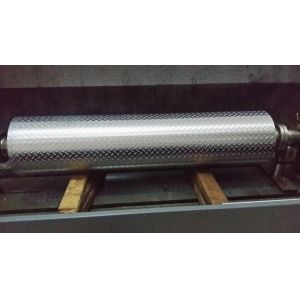 Non - Ferrous Metal / Leatheroid / Leather Embossing Rolls , Knurled Rollers