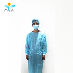 Quality 18gsm Isolation Disposable Protective Coverall Polypropylene SMS,PP+PE for sale