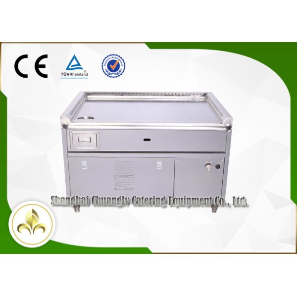 10 Seat Rectangle Gas Teppanyaki Grill Table Basic Configuration For Restaurant