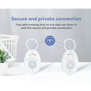 Light Weight Portable 2 Way Audio Baby Monitor Out Of Range Indicator The Baby