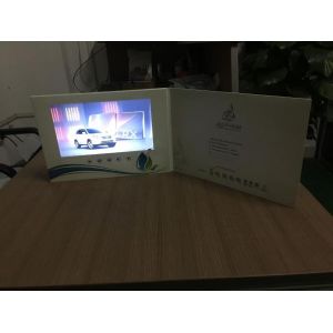 TFT Landscape Promotional Video Brochure With Coating paper / Durable Battery
