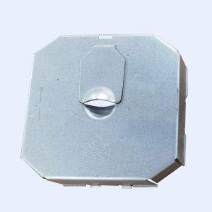 Galvanized Steel Conduit Junction Box With Screws 0.80mm Thickness