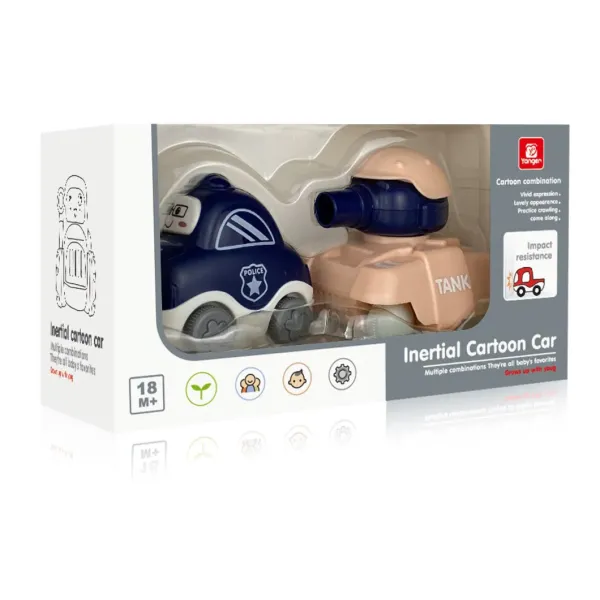 Factory Wholesale Children&prime;s Toys 2-6 Years Old Plastic Garbage Classification Car Toys Cartoon Engineering Car Toys