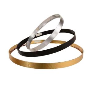 Bathroom Aluminum Extrusion Profiles 6063 T5 Aluminium Mirror Frame Brushed Gold