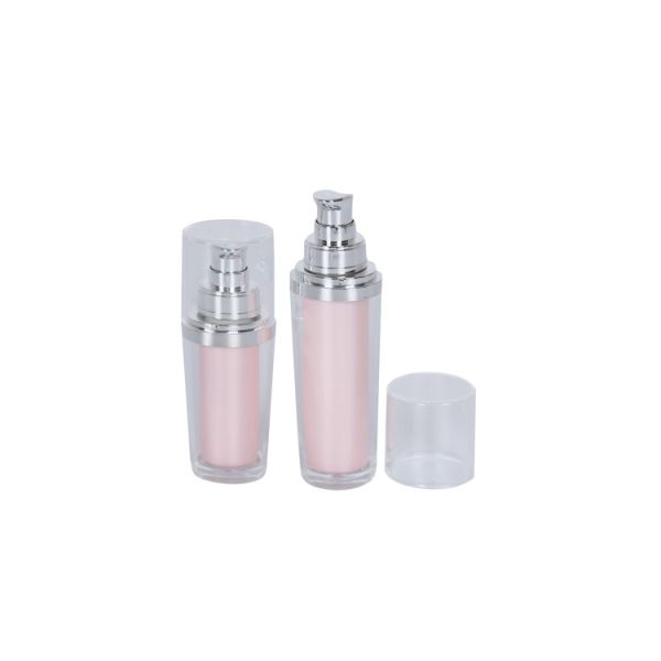 Skin Care Container Acrylic Serum Pump Bottle With Cream Jar Set