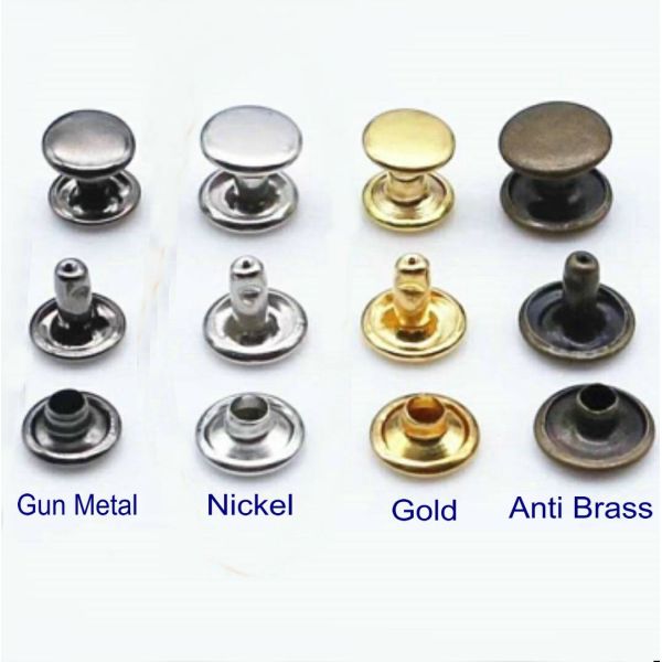 new fashion high quality Metal Stars Belt double 8/6/5mm mushroom cap rivet