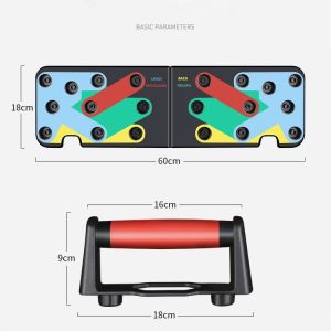 Folding Push Up Training Board Abs Plastic 9 In 1 Push Up Board