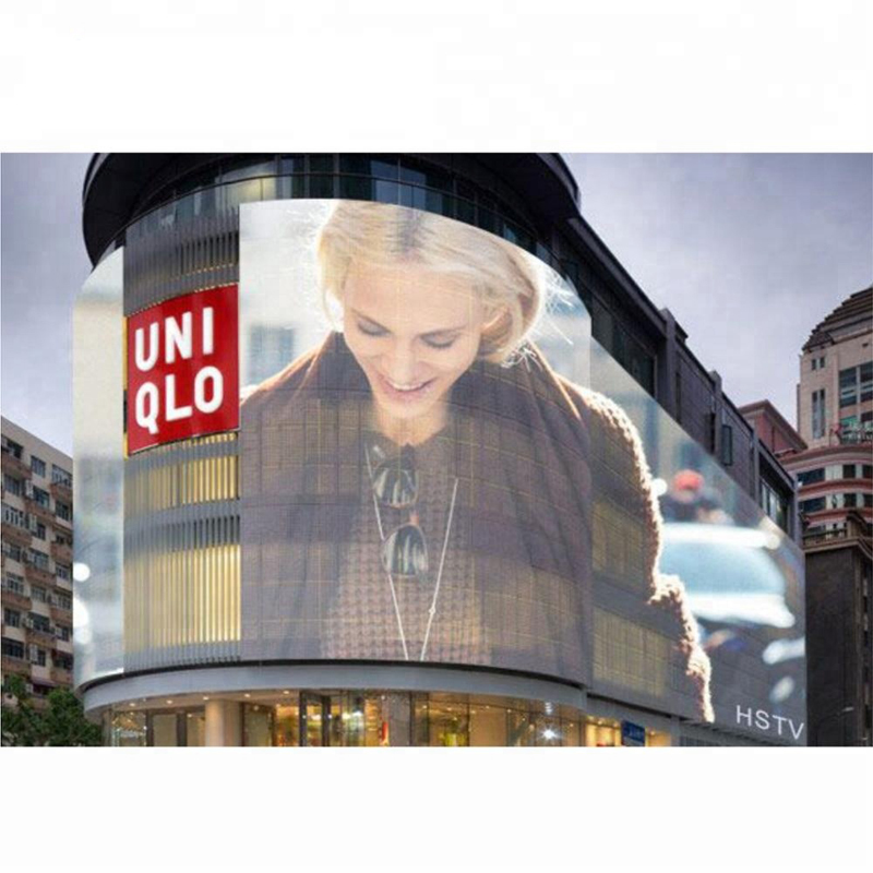 Billboard Outdoor LED Curtain Screens For Video Advertising P8 Full Color