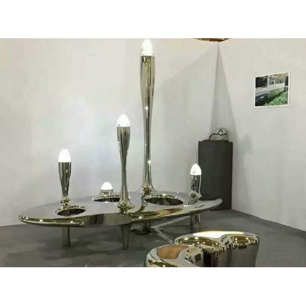 Buy Stainless steel sculpture with mirror finish at wholesale prices