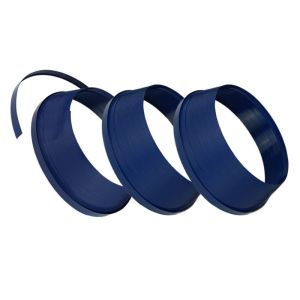 Blue Color J Type Plastic Trim Cap Extrusion Profiles Acrylic Channel Letter