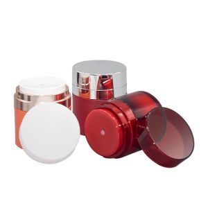 China Cosmetic Acrylic Airless Jar Skin Care Packaging 50g on sale