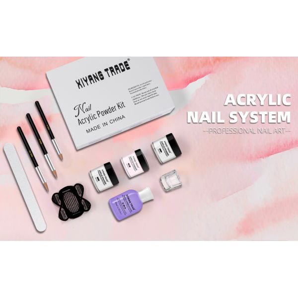 Professional Acrylic Nail Kit for Beginners With Nail Brush Monomer Acrylic Powder Set Nail Extension Form