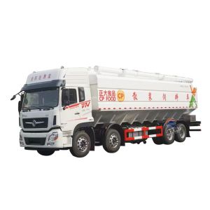 Four Axle D7V Double Row 46000 Liters Bulk Feed Truck Bulk-fodder Transport