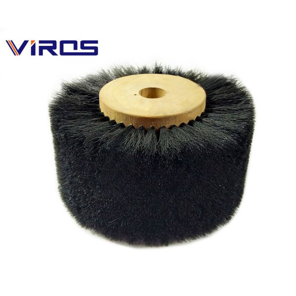 Pig Hair Industrial Nylon Brush Roller For Conveyor Belt Cleaning